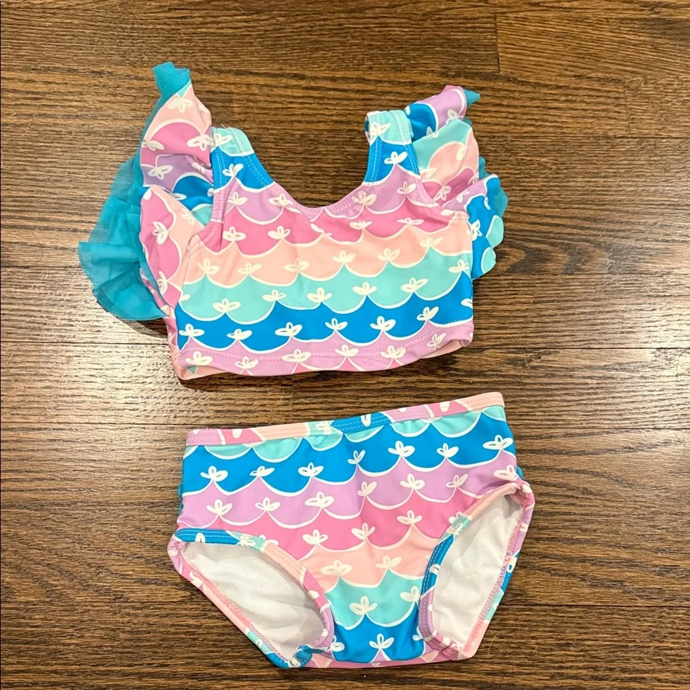 Ruffle Butts Mermaid Butterfly Tankini 12-18 Months